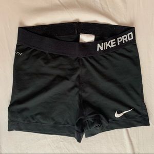 NIKE PRO Dri-Fit Black Static Tight Training Shorts Women's Size Medium